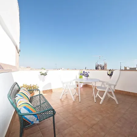 Sagrada Familia Attic Terrace Views Lejlighed *